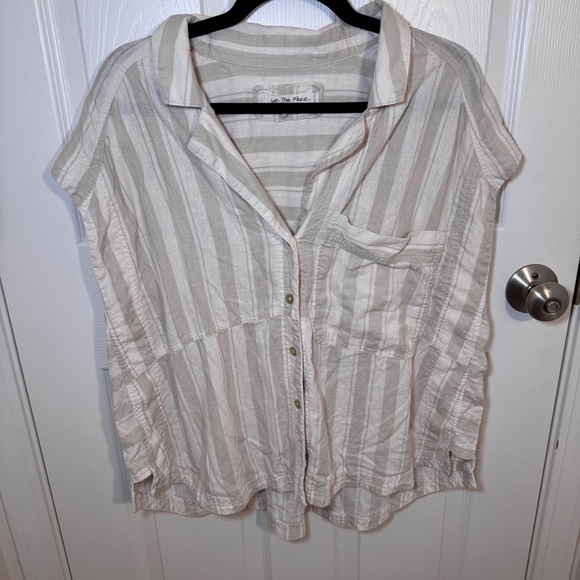 Linen blend We The Free top - Picture 1 of 9